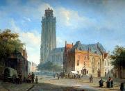 European city landscape, street landsacpe, construction, frontstore, building and architecture.052 unknow artist